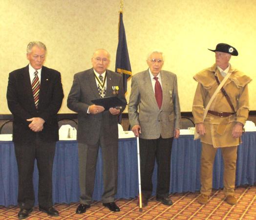 The Daniel Boone Color Guard from the Simon Kenton Chapter presented Colors and Standards at a NRA event in Erlanger, KY.