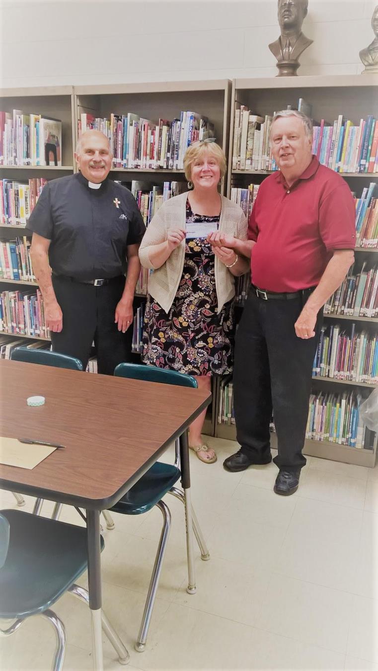 Kentucky State Council Newsletter September 2017 A roof leak at Saint Therese School in Southgate caused some books to be ruined in their library.