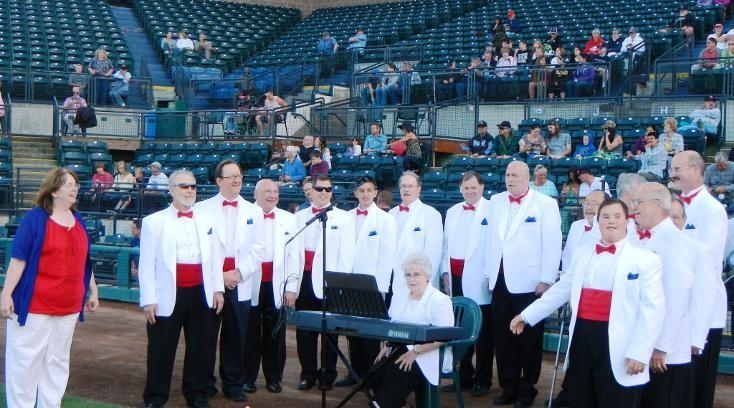 Anthem at the Rainier's vs. Reno Aces baseball game this month.