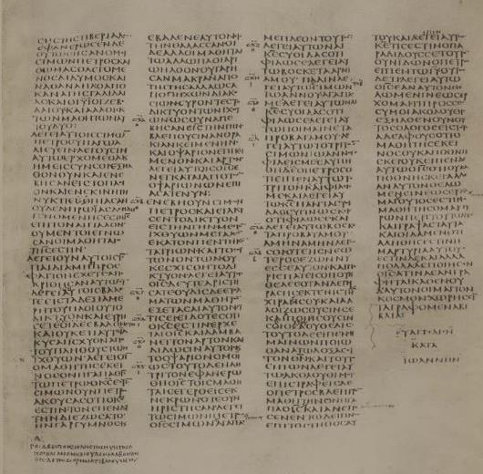 Majuscule MSS Codex Sinaiticus (א) is the only known