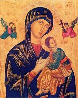History of Our Lady of Perpetual Help The image of Our Lady of Perpetual Help is an icon, painted on wood, and seems to have originated around the thirteenth century.