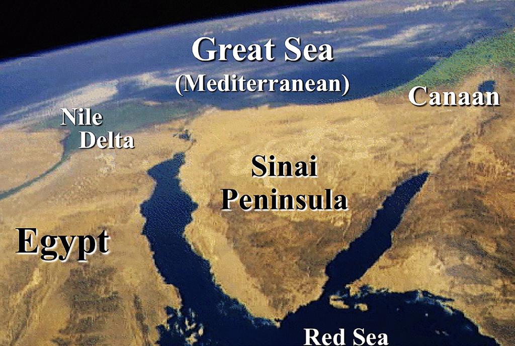 Old Testament Survey exodus Part 3 ( 13-18 ) january 10, 2016 Adapted from a NASA photo as used by the EBibleTeacher.com website concerning the Exodus route.