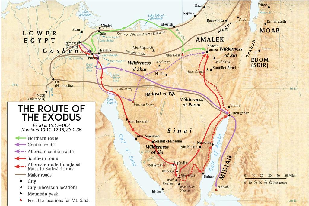 ... and still more conjecture on the exodus route and location of Mt. Sinai.