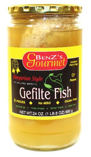 BENZ'S JAR GEFILTE FISH/ HUNGARIAN STYLE Tradition in a jar.