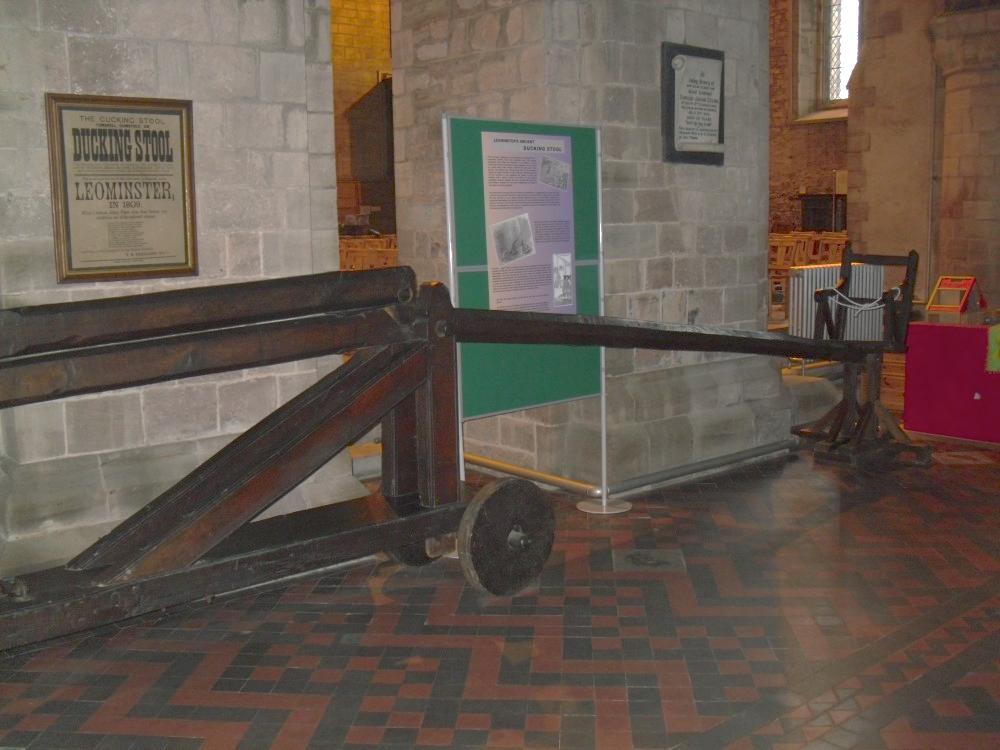 An exhibit inside Priory Church is reputed to be