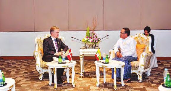 During the meeting, matters relating to Myanmar-New Zealand bilateral relations and cooperation in regional and international areas were discussed.