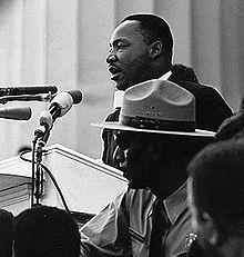Term 1 Week 3 8 SAMPLE SPEECH On August 28, 1963, from the steps of the Lincoln Memorial during the March on Washington, King outlined his vision of American racial harmony in a historic piece of