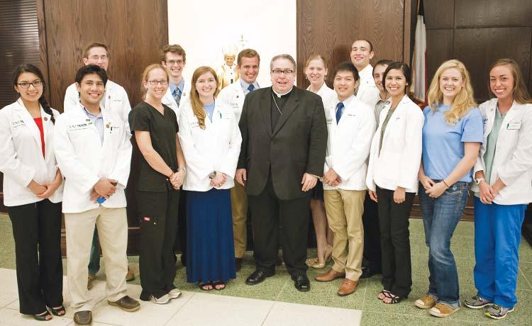 Hosted by the Medical Association of Catholic Students (MACS) at the University of North Texas Health Science Center in Fort Worth, the Mass is an important reminder of the purpose and sense of
