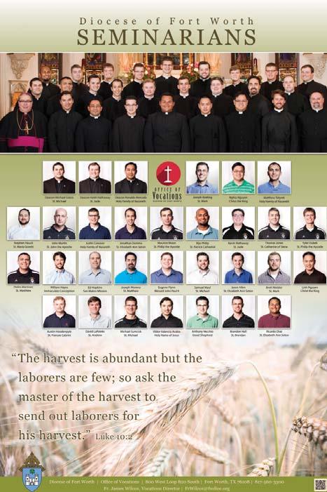 For this year s poster, we selected some powerful words of Jesus Christ to serve as a reminder to the entire diocese to pray and foster vocations.