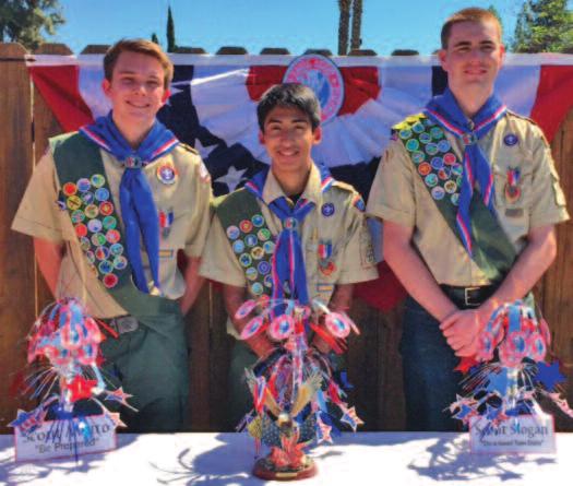 Each Eagle Scout spoke about his experience along the trail to becoming an Eagle.
