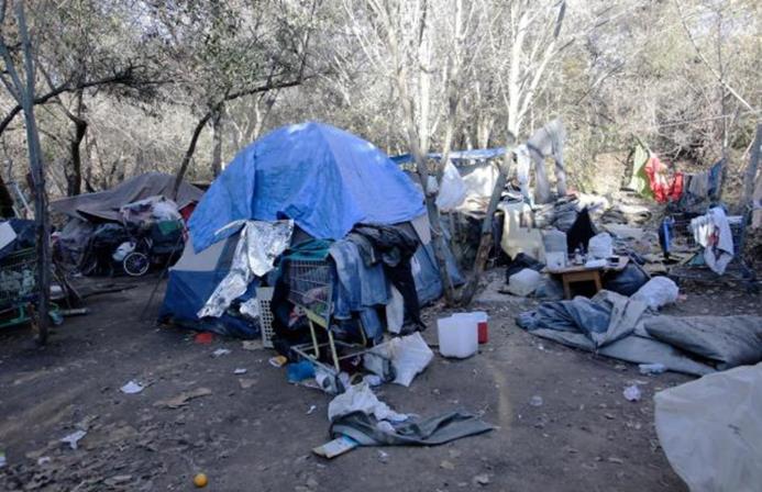 Do you know what that is? That s a homeless encampment just outside the city where we live.