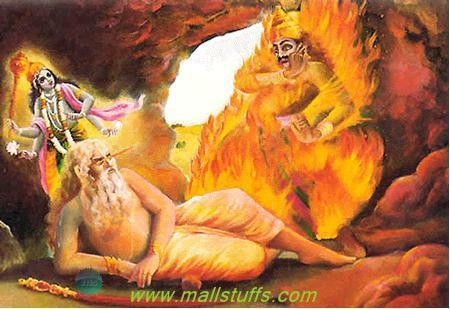 Kalyavaan burned into ashes when Muchukund sees him Killing jarasandh by inviting him in malla-yudha Jarasandh was so powerful and he had so many boons that killing him was not possible without his