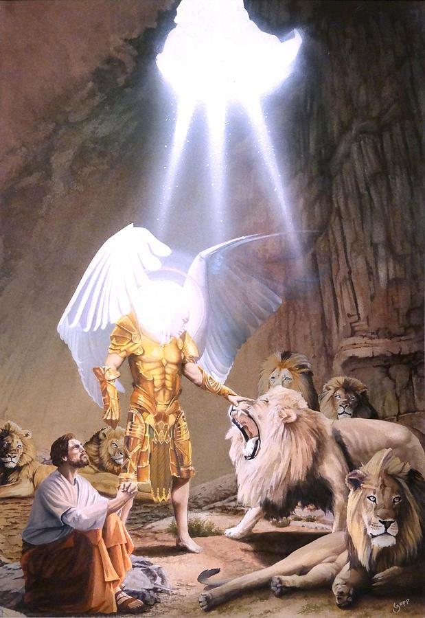 Daniel thrown in the lions den Dan 6:22 God