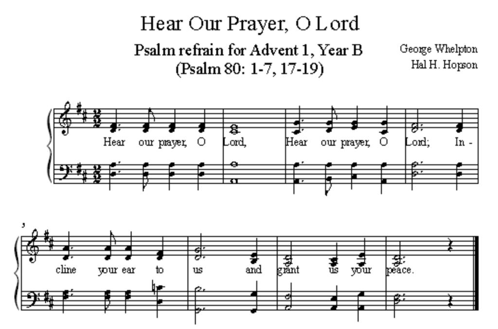 PSALMS AND MAGNIFICAT FOR ADVENT, YEAR B Including New Musical Settings Composed for Use in Worship by Hal H.