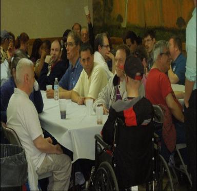 We will have approximately 150 guests and staff from Clearbrook, of which, 50 will be wheelchair bound.