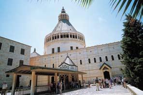 Here we will visit the Grotto of the Annunciation and the Church of St. Joseph. These churches are located over the traditional site where Mary and Joseph lived.