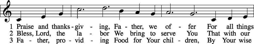 Second Distribution Hymn Praise and Thanksgiving LSB 789 1987 Oxford University Press. Used by permission: LSB Hymn License.