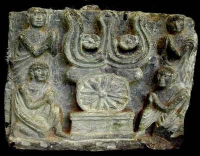 Ancient Pakistan, Vol. XXVII (2016) 52 Figure.11 Symbolic Representation of the First Sermon Inv. no.ng.310, greenish schist, from west of Stupa 19, probably second quarter of the century A.D.