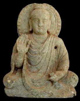 Ancient Pakistan, Vol. XXVII (2016) 64 Figure.24 Seated Buddha Inv. no. NG. 331, black schist, from north of shrine 3, probably third century A.D. Lower portion of the image is chipped off.