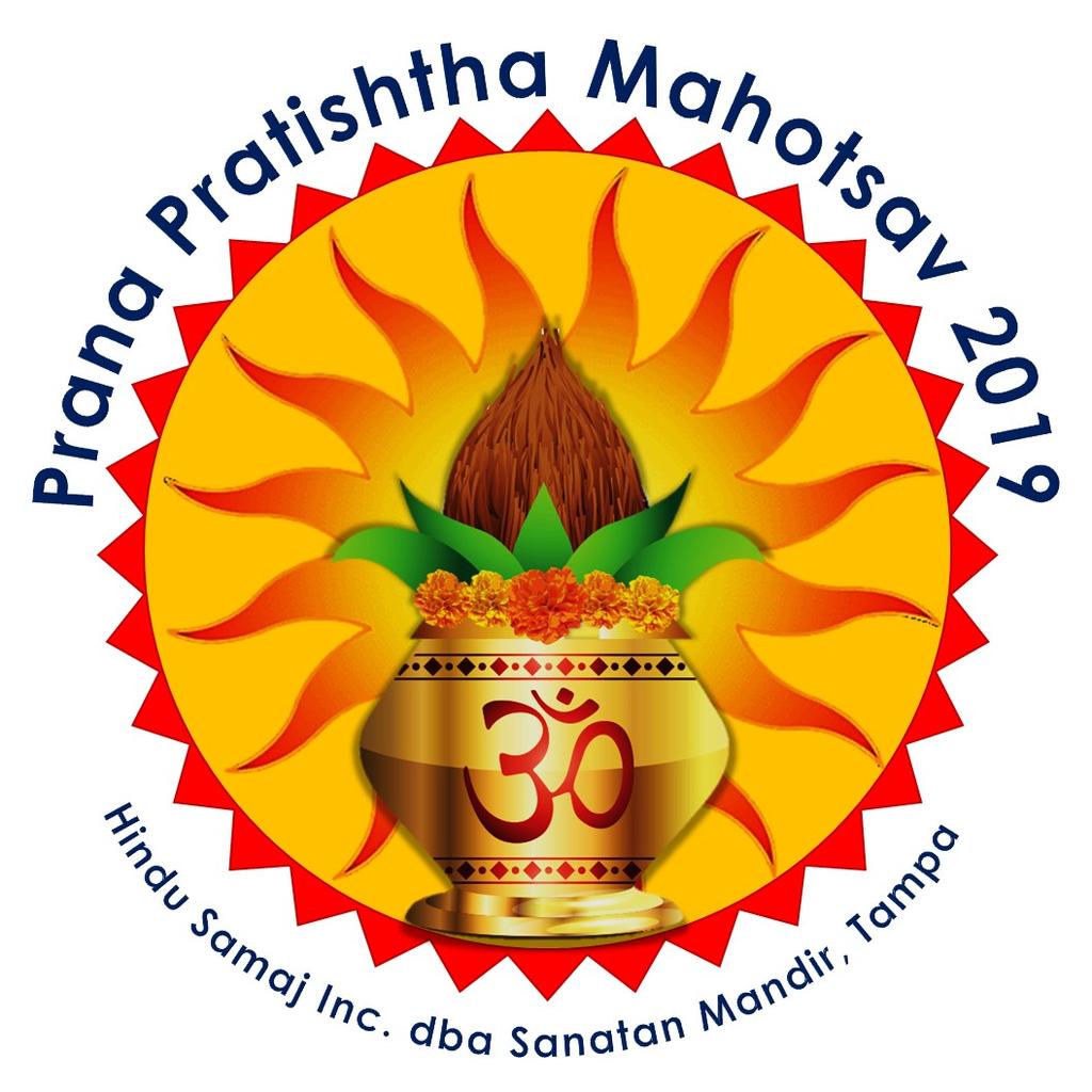 Once-in-a-lifetime opportunity April 9 to April 13, 2019 Sanatan Mandir Tampa 311 East Palm
