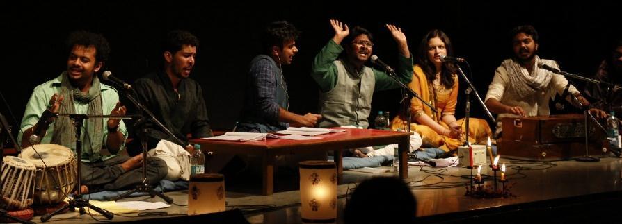 Sukhan Sukhan is a 3 hours long performance (mehfil) with a short interval, enriched by the plethora of compositions of Urdu literature, Hindustani Classical music and Sufi