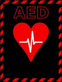 An Onsite Defibrillator (AED) for use on someone with Sudden Cardiac Arrest continues to be available if needed/ It is located in the elevator alcove on the wall in the narthex.
