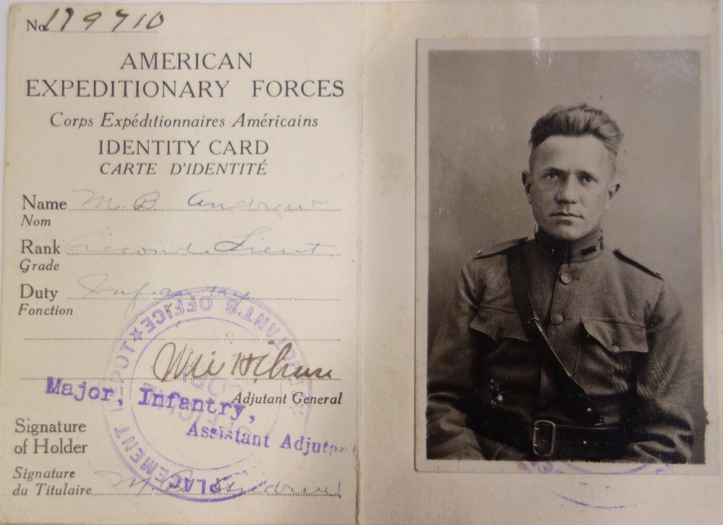 At war s end, more than four million Americans, like Second Lieutenant Andrews, would soon be trading their military ID cards for civilian ID Armistice!