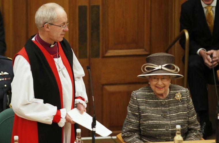 The Archbishop of Canterbury and the Queen. Should the Church of England continue to enjoy the patronage of the State?