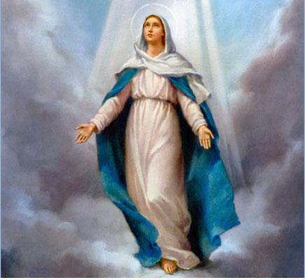 PASTOR S COLUMN 2 Dear Friends, On Wednesday, August 15, we will celebrate the Feast of the Assumption of the Blessed Virgin Mary. This is a Holy Day of obligation.