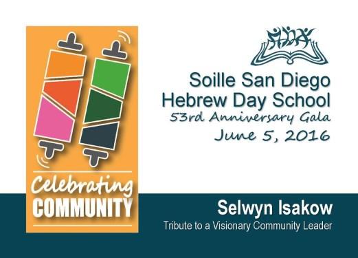 heritage. Join Hebrew Day on Sunday, June 5 th as we Celebrate Community. Contact Joyce Arovas, jarovas@hebrewday.org for reservations.