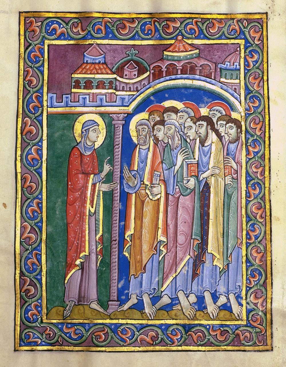 St. Alban's Psalter A scene depicting Mary Magdalene