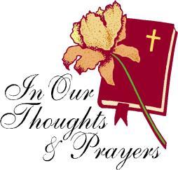Please keep the families of Margaret Huhtala and Ken Sebis in your prayers in their recent loss of loved ones.
