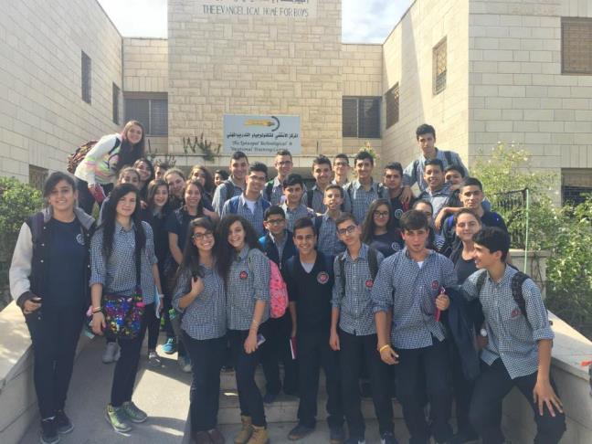 Promoting ETVTC programming with other Schools in Ramallah On Thursday, the 22nd of October, some wonderful 10th grade students from the Evangelical Lutheran School of Hope visited ETVTC in order to
