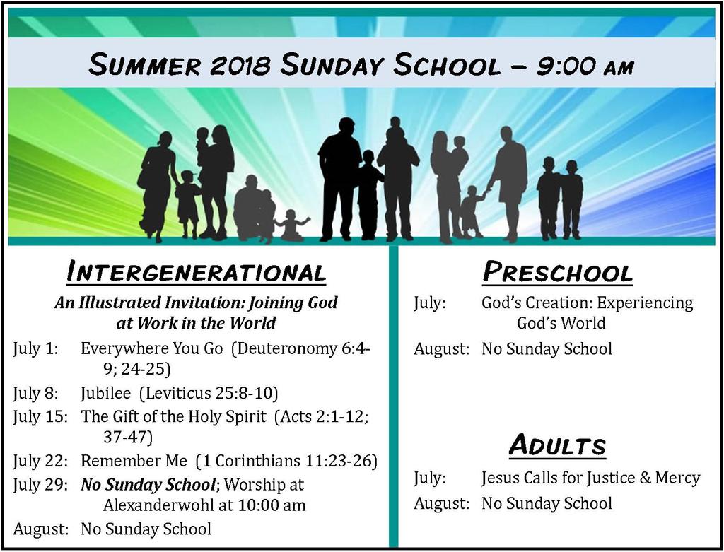 WESTERN DISTRICT CONFERENCE Annual Assembly is July 27-28, 2018. This year, the meetings are in the local area (Tabor Mennonite, Newton, and Eden Mennonite, Moundridge).