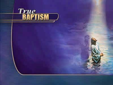 baptism should follow Jesus example, by its being the individual s decision