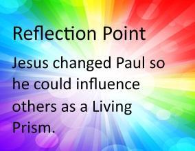 Saul is confronted for his actions, and God makes it very clear that persecuting Christians is the same as persecuting Him. The Light was so powerful Saul is blinded.