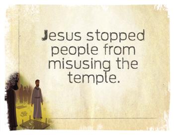 Every day, Jesus went to the temple to teach people about God. People who were blind came to Jesus, and He healed them. People who could not walk came to Jesus, and He healed them too.