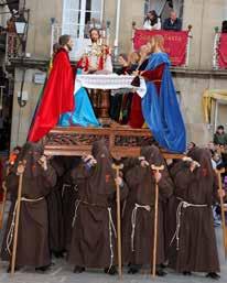HOLY THURSDAY PROCESSION OF THE HOLY SUPPER At 20 h. Exit: Church of San Organized by: VOT Franciscana Floats: The Holy Supper (Juan Sarmiento-1808).