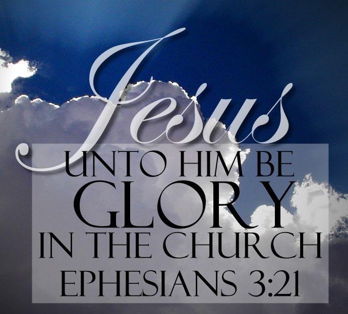 The church is a place for God s glory