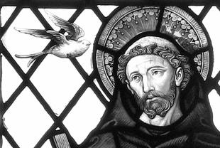 " Thomas of Celano records that the birds stretched their necks and extended their wings as Francis walked among them touching and blessing them. This event was a turning point of sorts for Francis.