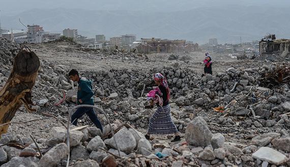 Ninety thousand residents were forced to leave Sirnak. Some 15,000 were allowed to return. They returned to destroyed houses, shops and schools, no electricity or water.