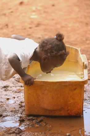 Haiti Contaminated water is one of the leading causes of childhood illness and the very high infant death rate (57 for every 1000 births) Drinking water in Haiti.