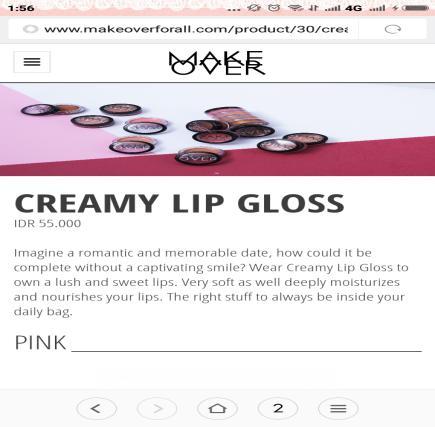 33 readers can make the presupposition that there is a liquid lipstick from MakeOver brand.