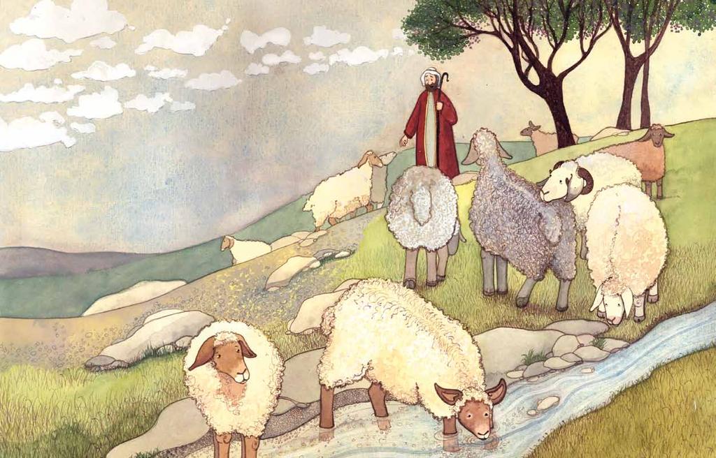 The shepherd knew his hundred sheep, The lambs, the rams, and ewes.