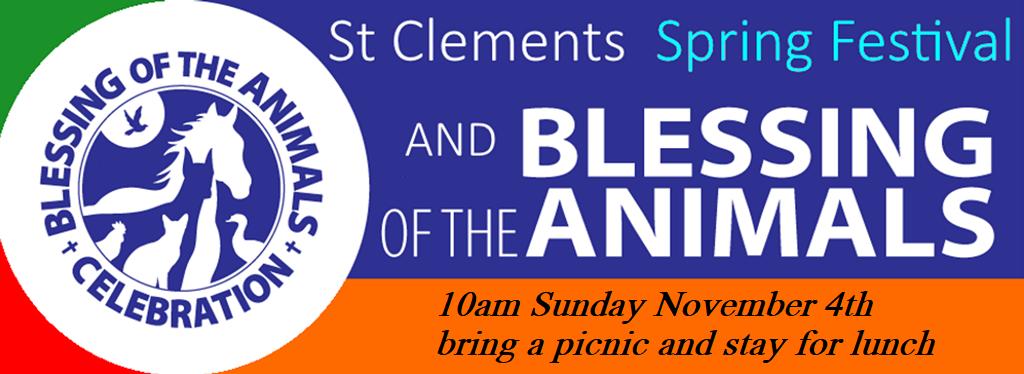 SAVE THE DATE Bing your animal friends or their photos to the Spring Festival & Blessing of the Animals to be followed by a picnic lunch in the grounds.