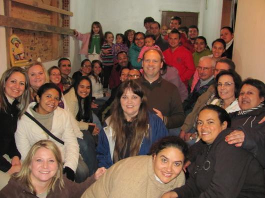The first night they were here they attended the small group that meets at Cantao where the church began