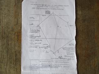 [Photos: KHRG] Following the removal of the army base, the Shwegyin Karen Baptist Association have sent multiple letters requesting the church land be officially re-measured and recorded according to