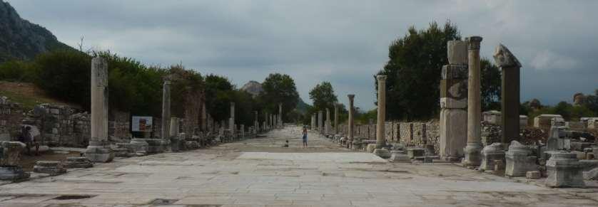 Ephesus It was a major seaport and trade route.