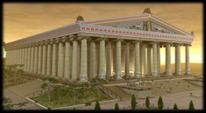 Ephesus In the centre was the temple to Diana, one of the