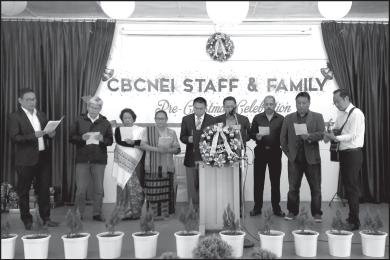 NEWS CAPSULE Pre-Christmas Celebration (16 Dec, 2016) CBCNEI staff and family celebrated advent-christmas today at the mission campus, Panbazar. The program was led by Mrs Mary Nongphlang.